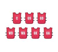 Precision Netball Training Bibs 7 Units Rouge Infants Homme