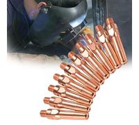 Précision M6 choisissez des diamètres divers pistolets en cuivre à buse appropriés Embouts de soudage par contact MIG Paquet de 10 alésage anti-colmatage alimentation en Bold 8.8*40mm Aperture 1.4 mm