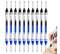 Precision Marker Set - Deep Hole Tool Pen, 6.38 Inch Waterproof Carpenter Marker, Construction Tool with Long Nib Design, Woodworking Use with 21mm Reach Tip, Marking Tools Pen for Industrial Tasks