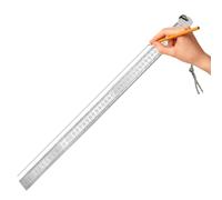 Precision Measuring Ruler - Metal Drafting Tool for Engineering | Stainless Steel with 21.6 Inch Length, Straight Edge Drawing Accessory, Crafting, School, Home Office, Classroom Use