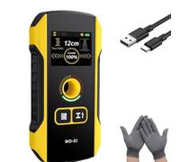 Precision Metal Detector Wall Scanner with Positioning Hole, 3-in-1 Wall Detector Scanner for Detects Inside Wire, Stud and Pipe Finder, LCD Display Rechargeable (1 Pc)