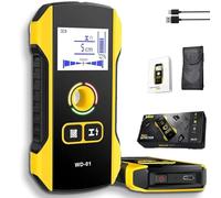 Precision Metal Detector Wall Scanner with Positioning Hole, Stud Finder Wall Scanner, Detects up to 4.7 Inches, Type-C Charging, Precision Punching for Metal Cable Wooden Block (1PCS)