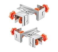 Precision Mount Jig - Ensemble de pinces de fixation de tiroirs réglables | Outil d'alignement en acier inoxydable avec doubles supports pour l'installation de panneaux rapides dans la construction