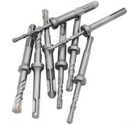 Précision pour perceuse à percussion avec butée de fin pour installation de boulons M 12 et M 16, tête en carbure et corps en acier chromé pour une utilisation prolongée sur des surfaces en béton et