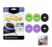 Precision Rings, Aim Assist Rings pour Manette PS4 One Switch Pro et Contrôleur Scuf, Lot de 6 Anneaux de Résistance pour Joystick, Accessoire Aim Assist et Motion Control pour FPS Contrôle Amélioré