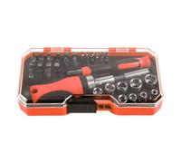 Precision Screwdriver Set - Portable Magnetic Tool Kit With Storage Case | Flathead Phillips Hex Screwdriver Set For Home Garage Workshop Mechanics Auto Furniture Gadgets Electronics Repair Use