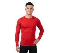 Precision Essential Baselayer Long Sleeve Shirt Adult Small 34-36" Red Small 34-