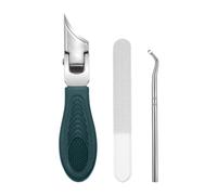 Precision Stainless Steel Fingernail Clipping Tool, Slanted Nail Cutter - Wide Jaw Beveled Edge Toenail Trimmer - Slant Trimmer Ergonomic Manicure Set for Women Men Elderly Care