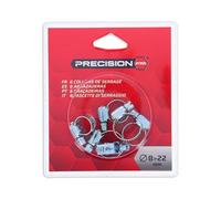 PRECISION STEEL 6 Colliers de Serrage 8 à 22mm