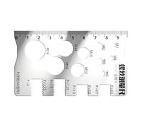 Precision Thread Ruler - Screw Gauge Tool for Sorting | Compact Layout with Measurement System, Easy Identification & Lightweight Build for Bolt Matching and Craft Setup 3.94x2.36in