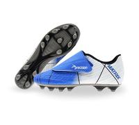 Precision Training Matrix Junior FG Chaussures de Football Unisexes pour Enfant, Bleu/Blanc/Noir, 28 EU