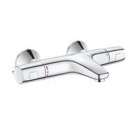 GROHE Mitigeur thermostatique Bain / Douche Precision Trend, montage mural, protection anti-brûlure, raccord fileté 1/2", rosaces incluses, chromé, 34227002 (Import Allemagne)