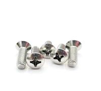 PrecisionFix Lot de 10/50 vis à tête fraisée demi-ovale en acier inoxydable M2 M2.5 M3 M4 M5 M6 GB820 DIN966 A2-70 304(50mm,100pcs M2)
