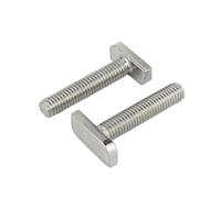 PrecisionFix Stainless Steel T- Screw/T- Bolt/Square Head Screw/23 Head Type(5pcs M8X25)
