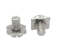 PrecisionFix Vis combinées à tête ronde cruciforme en acier au carbone nickelé M3M3.5M4M5(Colored zinc,150pcs M3X8X6X6)