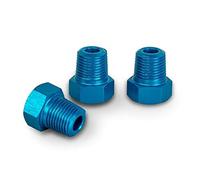 Precisiongeek 1/8 NPT Aluminium bleu Bouchon d'obturation hexagonale Lot de 3
