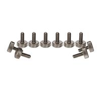 Precisiongeek - 1 jeu (10 pièces) de vis moletées M4 x 10 mm (acier inoxydable)