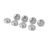 PrecisionGeek® - Contre-Pointes de découplage HiFi Ø 20 mm - Aluminium - Forme chanfreinée - Supports antivibrations pour Enceintes, amplificateurs, subwoofers et Barres de Son - Lot de 8