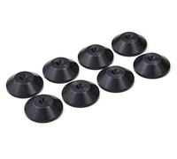 PrecisionGeek® - Contre-Pointes de découplage HiFi Ø 20 mm - Aluminium Noir - Forme Conique - Supports antivibrations pour Enceintes, subwoofers, amplificateurs et Barres de Son - Lot de 8