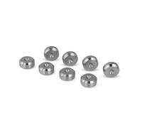 PrecisionG oupelles de découplage HiFi Ø 16 mm - Acier Inoxydable - Forme chanfreinée - Supports pour Pointes d’Enceintes, subwoofers et amplificateurs - Lot de 8