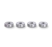 PrecisionGeek Écrou moleté/Adaptateur d'écrou de blocage de molette femelle 20mm dia Aluminium M6 x 5mm - Lot de 4