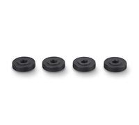 PrecisionGeek Écrou moleté/Adaptateur d'écrou de blocage de molette femelle 20mm dia Aluminium Noir M6 x 5mm - Lot de 4