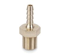 PrecisionGeek - Embout de Tuyau Droit NPT 1/8x3/16" (4mm) Filetage Mâle Connecteur de Tuyau pour Tuyau d'Eau-Air Carburant - 1 Pièces