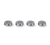 PrecisionGeek - Isolation du Caisson de Basses et du Support HiFi, Protection de Sol, Patins à Pointes, Forme Fine, Acier Inoxydable de 20 mm de diamètre - Lot de 4 pièces