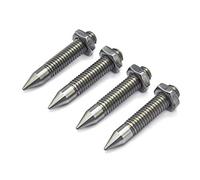 PrecisionGeek - M6 Pointes de Haut-Parleur M6 x 35 mm | Acier Inoxydable 304 - Lot de 4 - Pointes HiFi Antivibrations et Pieds d’Isolation pour Enceintes, Amplificateurs, Caissons et Supports Audio