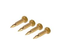 PrecisionGeek - M6 Pointes de Haut-Parleur M6 x 35 mm | Laiton - Lot de 4 - Pointes HiFi Antivibrations et Pieds d’Isolation en Laiton Massif pour Enceintes, Caissons, Amplificateurs et Supports Audio