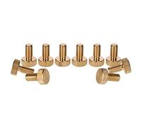 PrecisionGeek Moleté Pouce vis Laiton M6 x 10mm - Lot de 10