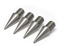 PrecisionGeek - Pointes d'enceintes M4 de 7 mm de Long, cône de 8 mm de diamètre, en Acier Inoxydable pour Petites Enceintes, Supports HiFi, armoires, Barres de Son - Lot de 4 pièces