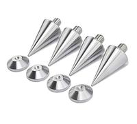 PrecisionGeek - Pointes et Contre-Pointes Haut-Parleur M6 Ø20x37mm | Pieds de Découplage HiFi en Aluminium | Isolation Anti-Vibration pour Enceintes, Caissons de Basse, Amplificateurs - Lot de 4