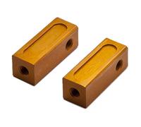 PrecisionGeek - Remplacement pour Les Supports de servo en Aluminium Tamiya 53596 (Courts) (TA03/TA04/TB01/TNS/TG10) en Aluminium anodisé Orange (2 pièces)