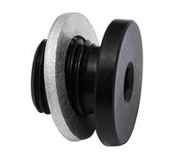 PrecisionGeek - Vis de fermeture M10 x 1.0 avec rondelle | Aluminium anodisé noir à six pans creux - 1 pièce - Fabriqué dans l'UE