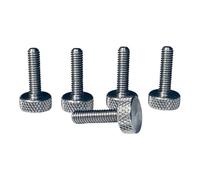 Precisiongeek Vis moletée M4 x 15 mm - En acier inoxydable - 5 pièces - Usinée CNC - Réglable à la main - Pour meubles, modélisme et mécanique - Fabriqué en Union européenne