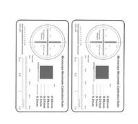 Precisions 0,1 mm Échelle de mesure de microscope Film transparent pour un étalonnage précis dans des applications de laboratoire Microscope Règle d'étalonnage Film