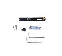 Precisions - Chevalet de guitare noir pour guitares à simple bobinage avec options de double écrou et accessoires complets - Chevalet de guitare facile à installer