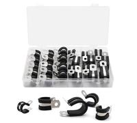 Precisions - Clip de tuyau en acier robuste avec coussinets en caoutchouc pour un placement sécurisé du câble - Câble d'installation facile