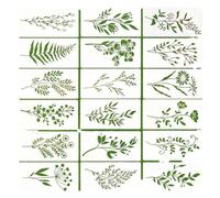 Precisions Cut Kit de pochoirs lavables en PET avec 18 modèles inspirés de la nature pour l'éducation créative