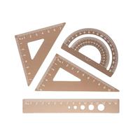 Precisions Ensemble d'outils de mesure en aluminium pour rédaction technique et utilisation scolaire