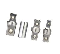 Precisions Lot d'adaptateurs de douilles 1/4 à 3/8" ou 1/2" Double tête carrée pour un ajustement sûr et d'excellentes performances Adaptateur double tête