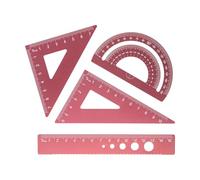 Precisions Mark Ensemble d'outils de mesure en aluminium pour la rédaction technique et l'utilisation scolaire