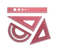 Precisions Mark Ensemble d'outils de mesure en aluminium pour la rédaction technique et l'utilisation scolaire