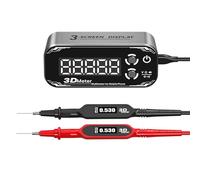 Precisions Multimètre 3 écrans Plaqué or Sondes 2000 mAh Batterie Longue Durée Facile à Transporter pour Techniciens Multimètre Testeur