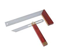 Precisions Outil de bricolage d'angle biseauté coulissant et règle carrée avec poignée en bois Simple à utiliser pour menuisier professionnel