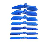 Precisions Setups Kit de mesure d'altitude pour routeur table de mise en place Équerre de travail du bois Barre de réglage en aluminium pour coupe-table et appareils de mesure du travail du bois