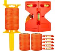 Precisions String 3 rouleaux de corde avec 5 niveaux pour travaux de jardinage et construction tressée Ficelle en nylon