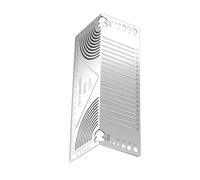 PrecisionSteel Outil de marquage des angles multifonction en métal pour une disposition de courbure à 90 ° sur des tuyaux carrés Outil de marquage de ligne parallèle
