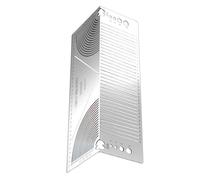 PrecisionSteel Outil de marquage des angles multifonction en métal pour une disposition de courbure à 90 ° sur des tuyaux carrés Outil de marquage de ligne parallèle